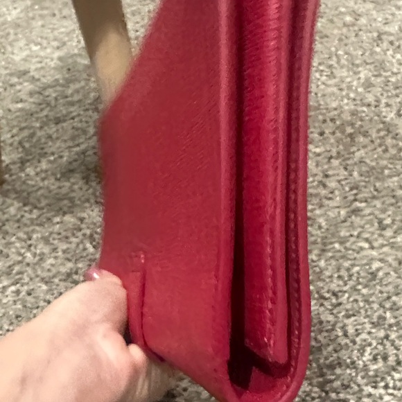 ❤️❤️❤️Last Chance❤️❤️❤️Yves Saint Laurent Bold Red Clutch - Picture 5 of 12